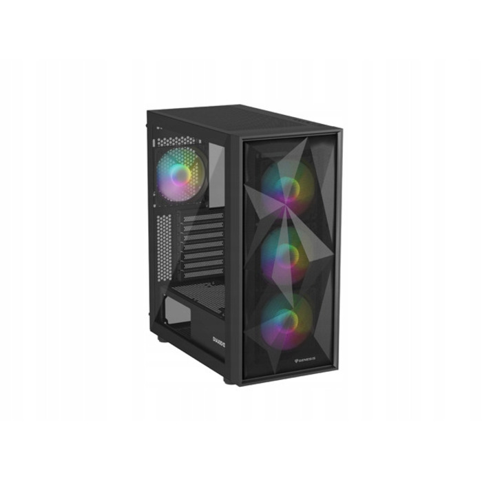 Корпус для комп'ютера Genesis Diaxid 605 ARGB Midi Tower ATX, вікно, чорний