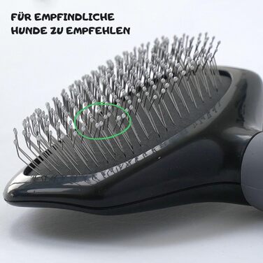 М'яка щітка для собак Moki Bär: ідеальна для чутливої шкіри та не линяючих порід, розмір S