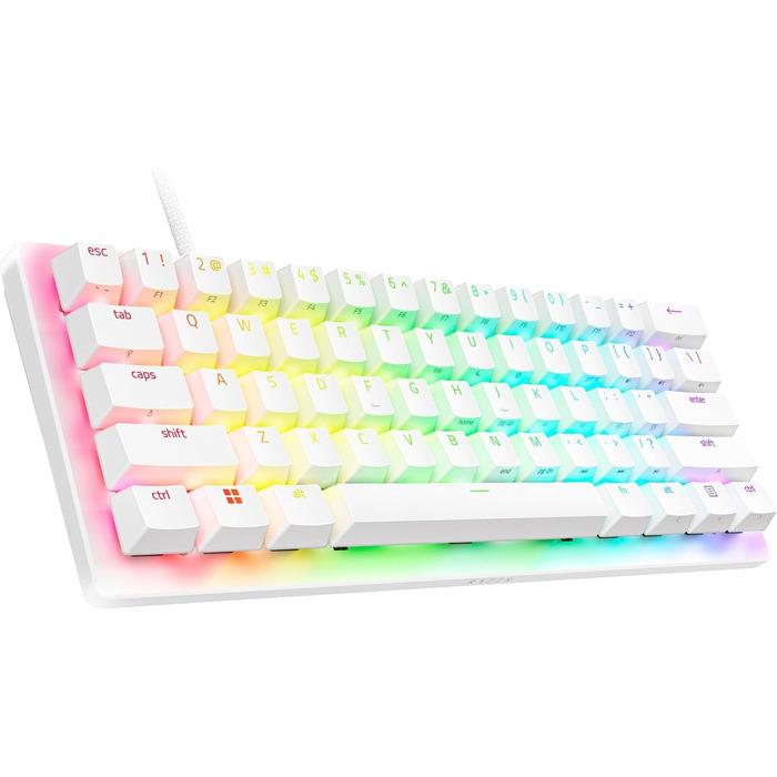 Клавіатура Razer Huntsman V3 Pro Mini - 60% з Red Switch (Аналоговий оптичний перемикач, PBT-клавіші, USB-C, QWERTY US)