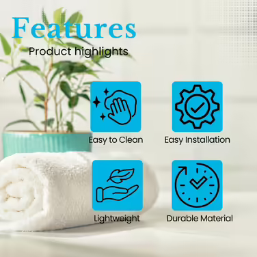 INTIRILIFE Self-Adhesive Shower Shelf in Black - 23 x 10.5 x 8 cm - No-Drill Shower Shelf, Shampoo Holder Shower Basket Wall Mount Bathroom Accessories Basket - Rustproof, Stainless Steel Shelf for Bathroom and Kitchen