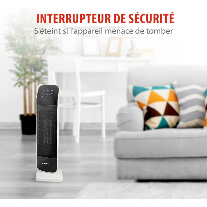 Електричний обігрівач та вентилятор Alpina - Турбо вентилятор з пультом та таймером, 2000W