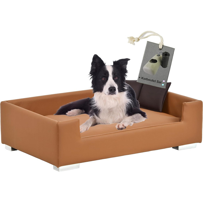 Софа для собак Candy | Лягушкове ліжко для собак для максимального комфорту | М'яка подушка для собак з бортиком, ідеально як переноска для собак | Корзина та ліжко для собак маленьких порід (Ньюгорт)
