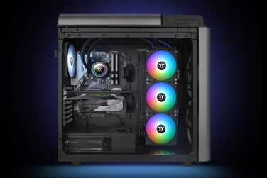 Система водяного охолодження Thermaltake TH280 V2 Sync AIO з дзеркалом Infinity, 2x CT140 PWM, 420 мм, RGB (Black)