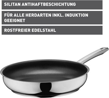 Silit Calabria Induction Nonstick Fry Pan - Stainless Steel, Oven-Safe, 20cm