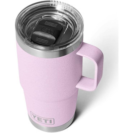 Термокружка YETI Rambler 20oz (591мл) з нержавіючої сталі, з кришкою Stronghold, колір Cherry Blossom