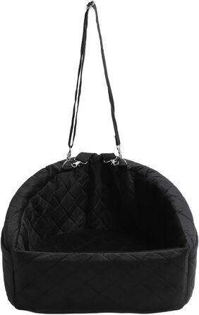 Автокрісло для собак, чорне: безпечне та стабільне автокрісло для маленьких собак, для заднього та переднього сидіння