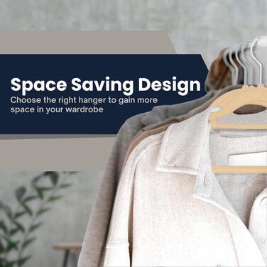 Набір велюрових вішалок для одягу, 50 шт. з органайзером для краваток, обертаються, бежевий колір