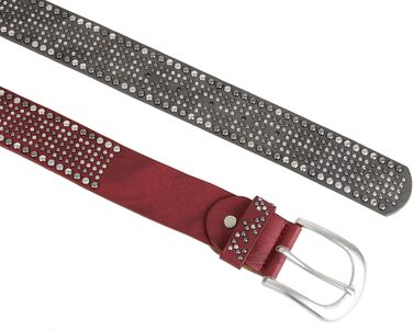 Жіночий широкий ремінь Irisaa з заклепками в вінтажному стилі, джинсовий ремінь 105 см, срібний