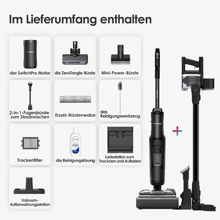Вертикальний миючий пилосос Tineco Floor ONE S7 Stretch з функцією FlashDry та DualBlock