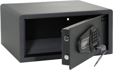 Сейф офісний Tresor COMPACT III, сталевий, чорний, 20x31x20 см, електронний замок, об'єм 25.5 л