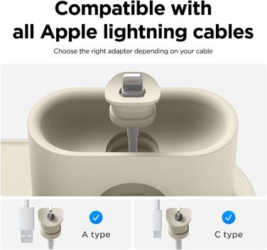 Зарядний станція Elago 3-в-1 для Apple Watch, AirPods та iPhone (білий)