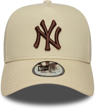 Кепка бейсболка New Era MLB New York Yankees коричнева з логотипом, регульована Snapback