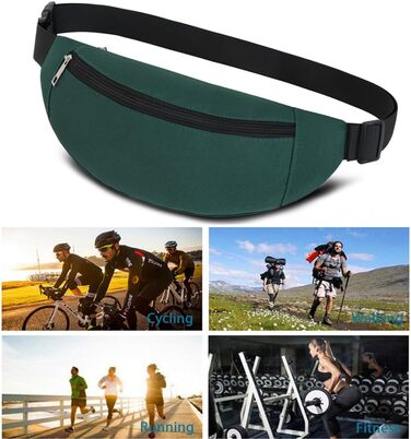 Гірчатка на пояс для чоловіків та жінок, спортивна сумка-крейсер, поясна сумка для подорожей, прогулянок з собакою, на вулицю (оливковий)