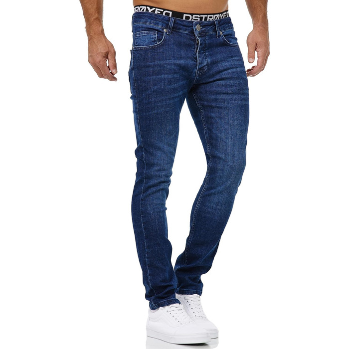 Чоловічі джинси Merish Slim Fit, темно-синій денім, еластичні, 40W/34L (1512-1509)