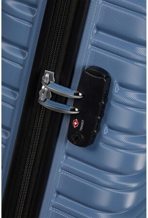 Чемодан American Tourister Flashline Spinner S, 55 см, 34 л, блакитний (Coronet Blue)