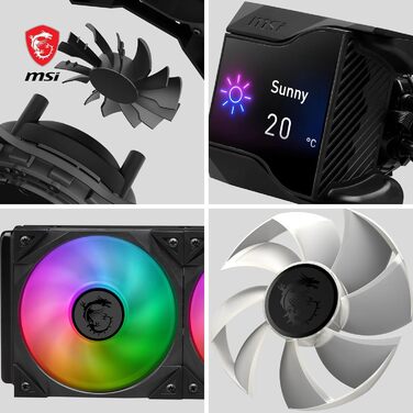 MSI MAG CoreLiquid I AIO: 240мм водяне охолодження для CPU з RGB підсвічуванням, підтримка Intel/AMD