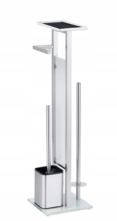 Підлоговий ершик для унітазу Wenko з металевим тримачем та контейнером