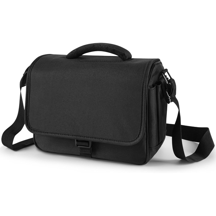 Водонепроникна сумка для камери SLR з дощовиком, ударостійка фотосумка з підкладкою, для щоденного використання (чорна)