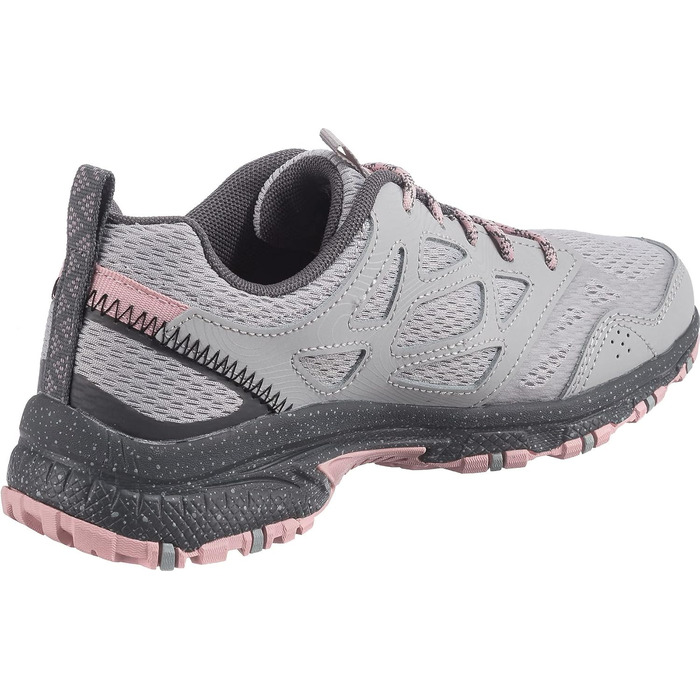 Дитячі кросівки Skechers 40 EU сірі зі шкіри та сітчастої тканини з рожевою окантовкою