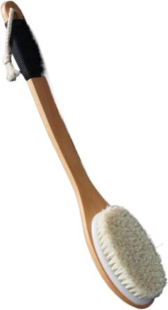 Body brushes for women, horsehair, bath brushes with long handle, wooden shower brushes, back scrubbers for men