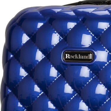 Набір валіз Rockland Quilt Hardside, розширюваний, 3 шт (20/24/28 дюймів), блакитний