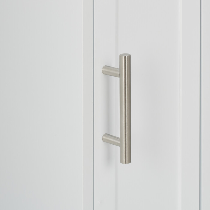 Relaxdays White Standing Toilet Paper Holder