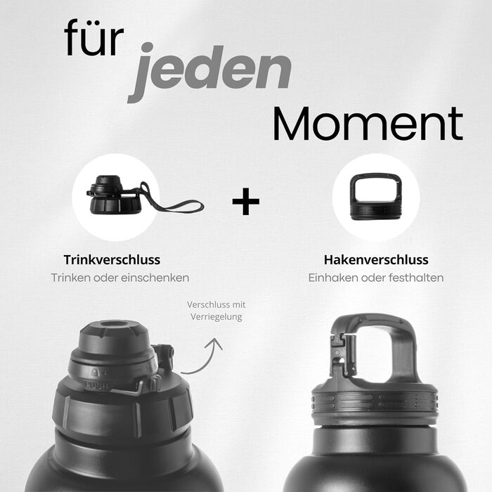 Водяна пляшка для собак на прогулянці 4-в-1, 950 мл, з мисками для води та корму, з нержавіючої сталі, BPA-Free