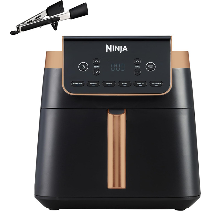 Фритюрниця Ninja Foodi FlexDrawer Dual Zone, Airfryer AF500EU, 7-в-1, подвійні зони, знімний роздільник, антипригарне покриття