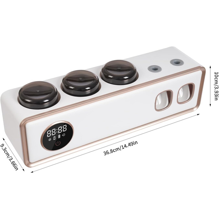 Тримач для зубних щіток з УФ-дезінфекцією, автоматичний диспенсер пасти, сенсорний екран (білий)