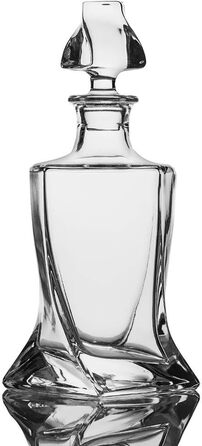 Square Whiskey Decanter Set with 2 Glasses in Gift Box - Scotch, Whiskey & Wine Decanter for Men & Women