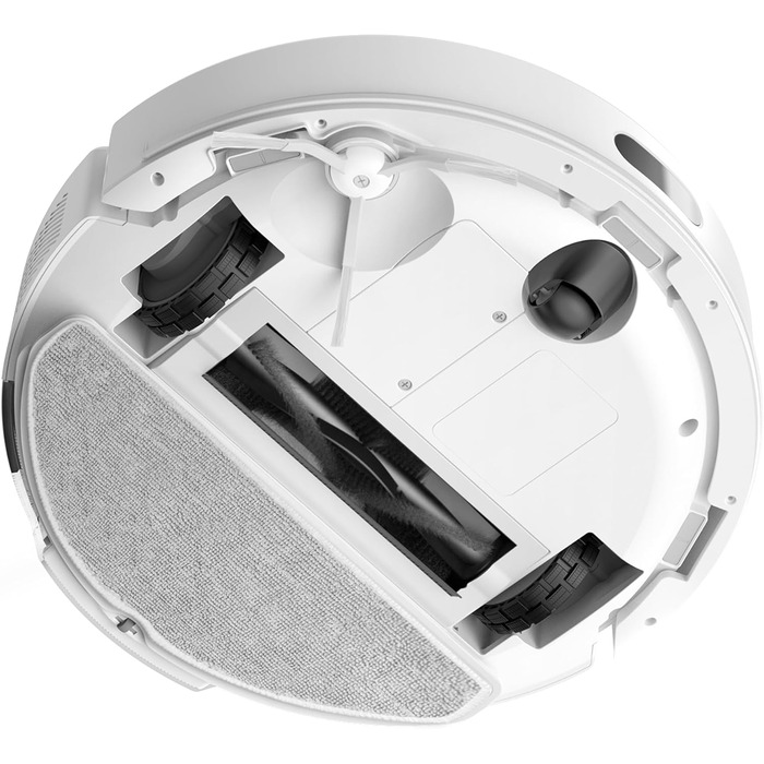Робот-пилосос Tapo RV30 Max Plus з функцією миття та автоматичною станцією самостійного очищення, 5300Pa, LiDAR+IMU, голосове керування Alexa & Google Assistant, білий