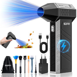 Електричний пилосос для чищення повітряним струменем X3Max-Black: Комплект для чищення ПК, електроніки, диванів, авто