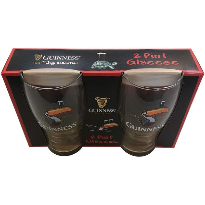 Пивні келихи Guinness Toucan 2 шт, 1 пінта - Оригінальний посуд для пива