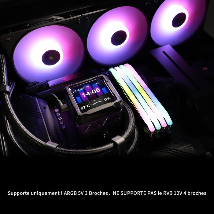 TR FW PRO 360 ARGB: Смарт-система водяного охолодження CPU з IPS LCD екраном 320x320 для AM5/Intel 1700/1851