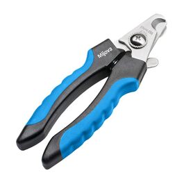 Професійний нігтеріз для собак та котів з захистом від надмірної обрізки, блакитний