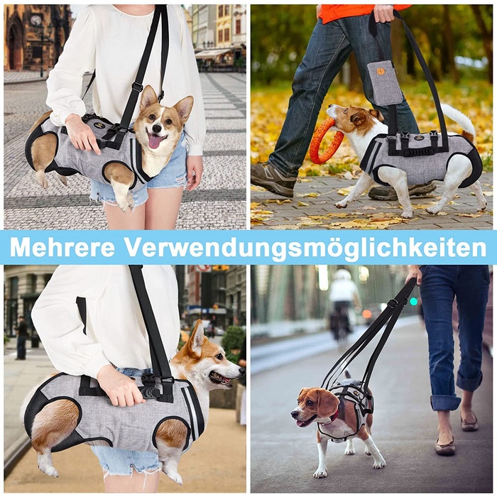 Шлейка для перенесення собак Ownpets L сіра
