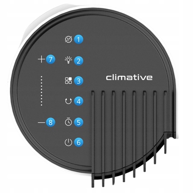 Колонний вентилятор Climative Pure Air Plasma TF-43ELWBP, білий