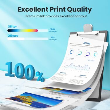 Комплект картриджів Glliter 545XL та 546XL для принтерів Canon PIXMA TS3350, TS3355, TS3450, TS3150, MX495 (чорний та кольоровий)