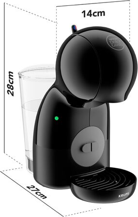 Кавомашина NESCAFÉ Dolce Gusto Piccolo XS by KRUPS, 15 бар, 0.8л резервуар, антрацит, KP1A3B