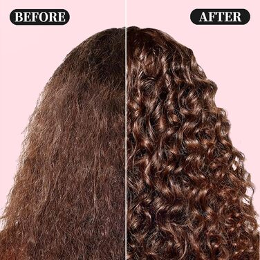 Щітка для локонів Lockenbürste: розгладжує, формує та підкреслює локони. Nylon-щітинки, Unisex, рожева, 24 см