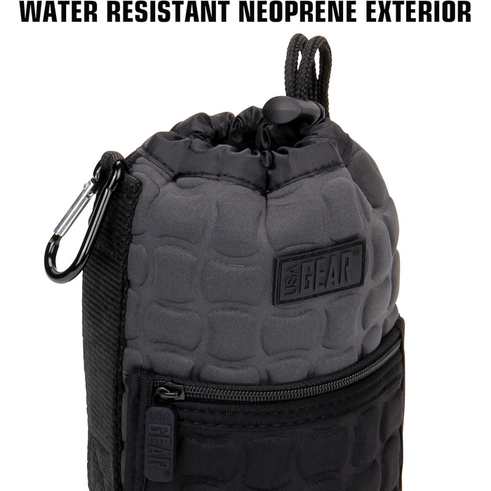 Чохол для об'єктива USA Gear FlexARMOR-X: захист до 70-300 мм, сірий