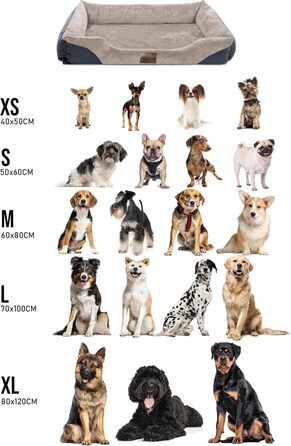 Крісло-ліжко для собак - м'яке ліжко-кошик з високим бортиком, 40x50 см, бежеве