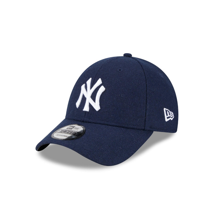 Кепка бейсболка New Era MLB Melton Wool 9Forty New York Yankees, синя