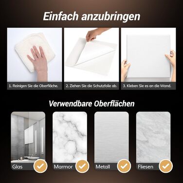 Акустичні панелі TONOR самоклеючі, квадратні 30x30x0.9 см, шумоізоляційні плити з поліестеру високої щільності для стін, стелі та дверей, 36 шт, білі