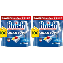 Таблетки для посудомийних машин Finish Powerball Quantum Ultimate, 100 шт (2 упаковки по 50 шт)