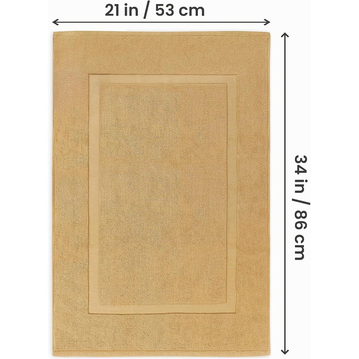Набір бавовняних килимків для ванної Utopia Towels, 53,3 x 86,4 см, темно-сірі, 2 шт, придатні для прання