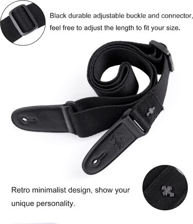 Чоловічий і жіночий ремінь Wepop Gu-118, ширина 5 см, довжина 90-153 см, чорний