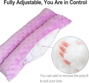 Hysterectomy Pillow, Abdominal Pillow, Post-Surgery, with Pocket, Comfort for Ice/Heat Packs, Tummy Tuck, Abdominal Incision, Recovery, Seatbelt, Gifts, Women, Patients (Lavender)