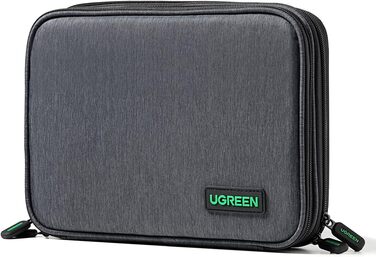 UGREEN Electronic Travel Cable Bag Universal Travel Cable Organizer Electronics Accessories Case 2-Layer Large Electronic Accessories Bag for Cables, Chargers, Power Bank, Tablet (M)
