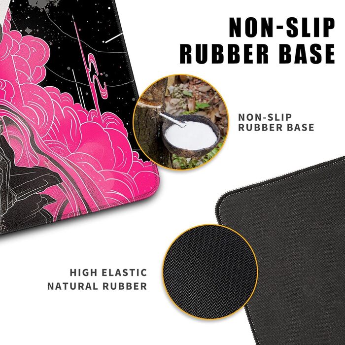 MiaVibte Килимок для столу Японський, Riverside Повний Місяць, ігровий килимок для миші, XL килимок для клавіатури, 80 x 30 см, декор для столу (Мотів 32)